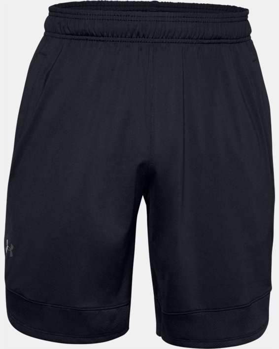 Men's UA Training Stretch Shorts in Black image number 3